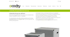 Desktop Screenshot of ecodry.ch