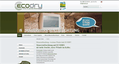 Desktop Screenshot of ecodry.de