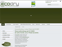 Tablet Screenshot of ecodry.de