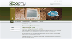 Desktop Screenshot of ecodry.nl