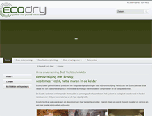Tablet Screenshot of ecodry.nl